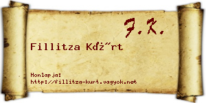Fillitza Kürt névjegykártya